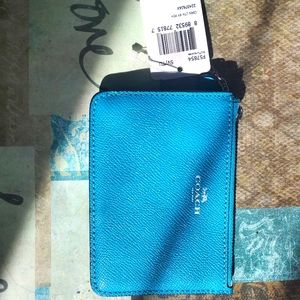 Coach leather key pouch